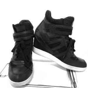 Ash wedge lace up sneakers